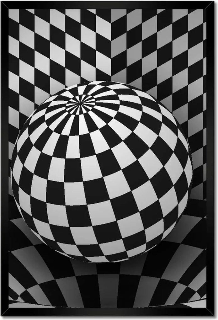 Poszterek keretben 40x60 Absztrakt fekete-fehér