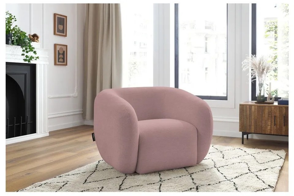 Világos rózsaszín fotel Celine – Bobochic Paris