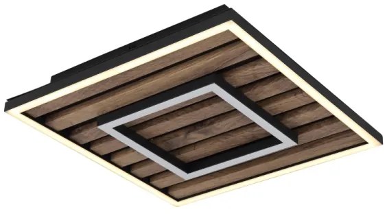 Globo 67345D - WOODY LED mennyezeti lámpa 18W, 3000K, 30x30 cm