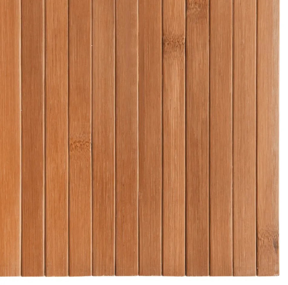 négyszögletű természetes bambusz szőnyeg 100 x 100 cm
