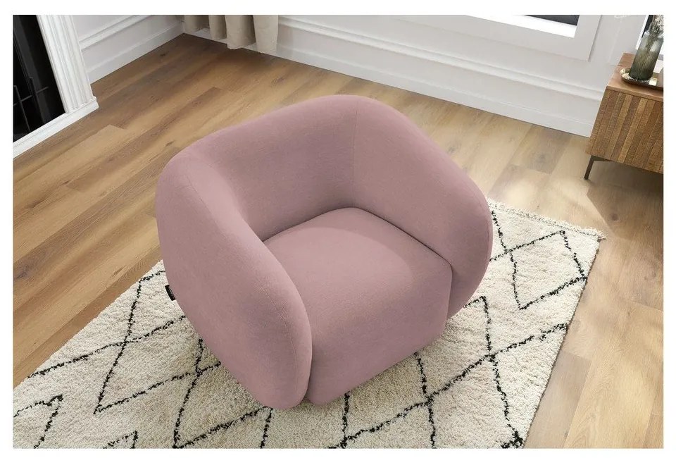 Világos rózsaszín fotel Celine – Bobochic Paris