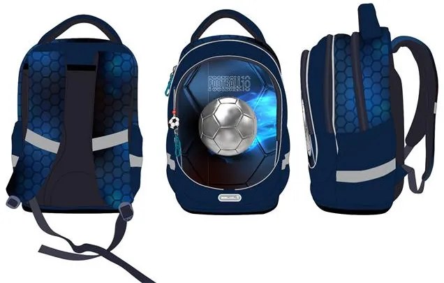 Iskolatáska, cipzáras, BELMIL Leisure Special T-Football Light, foci (BL33887T2F)