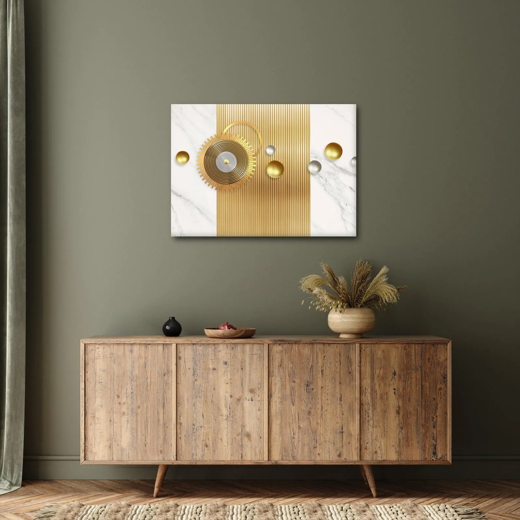 Kép - Gyöngyök márványon (70x50 cm)