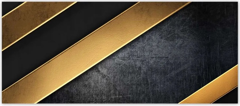 Fotótapéták 211x91 Arany csíkok