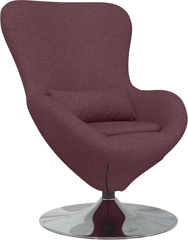 vidaXL Tojásfotel Lila 63 x 73 x 90 cm szövet