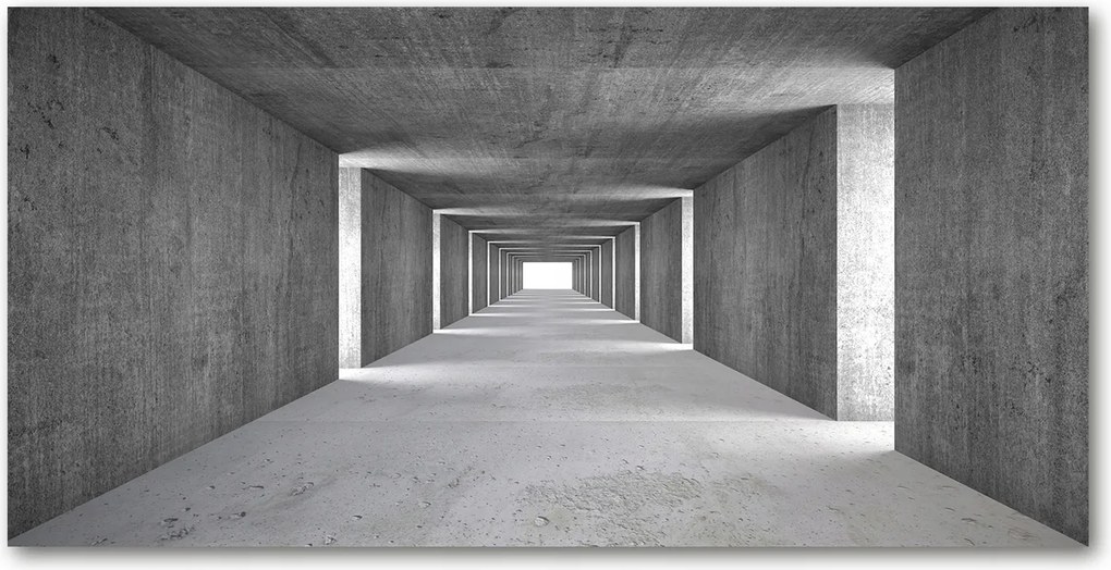 Fotó kép edzett üveg Beton alagút 140x70