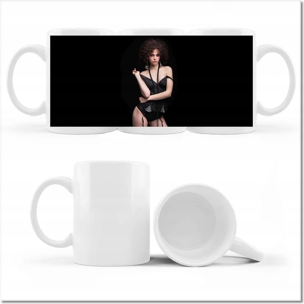 Fotó bögre Púdermentes nő