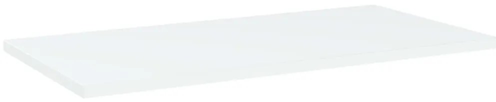 4 db fehér forgácslap könyvespolc 60 x 30 x 1,5 cm