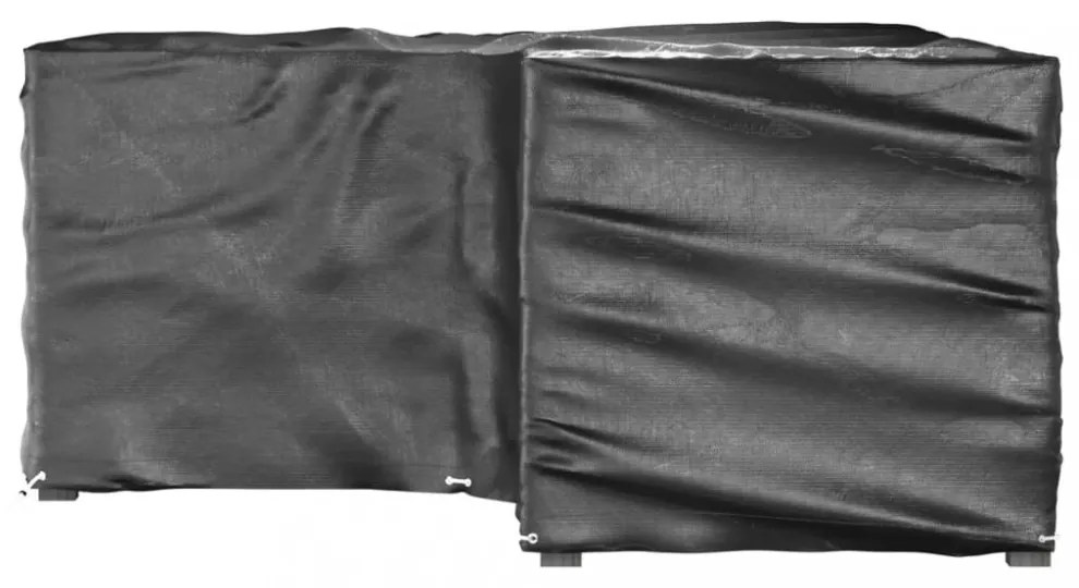 2 db L-alakú kerti bútorhuzat 16 fűzőlyukkal 215x215x90 cm