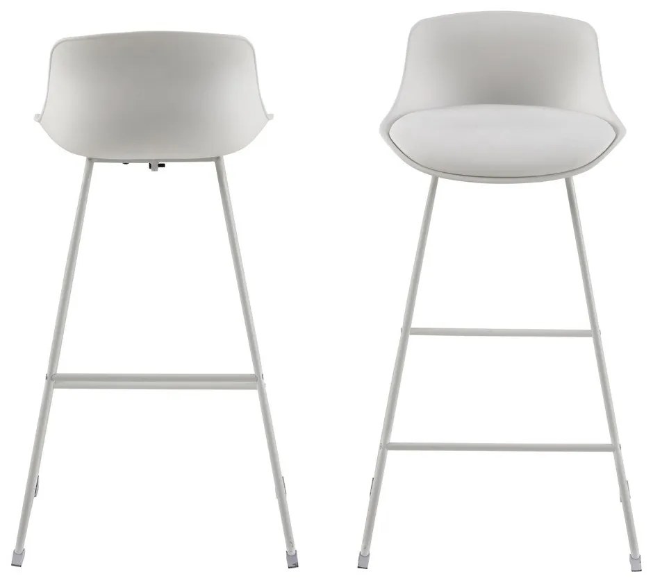 Fehér bárszék (ülésmagasság 76 cm) Tina – Actona