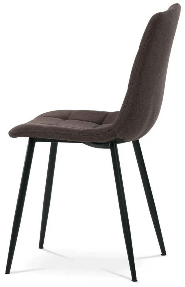 Scaun din tesatura maro inchis DCL-974