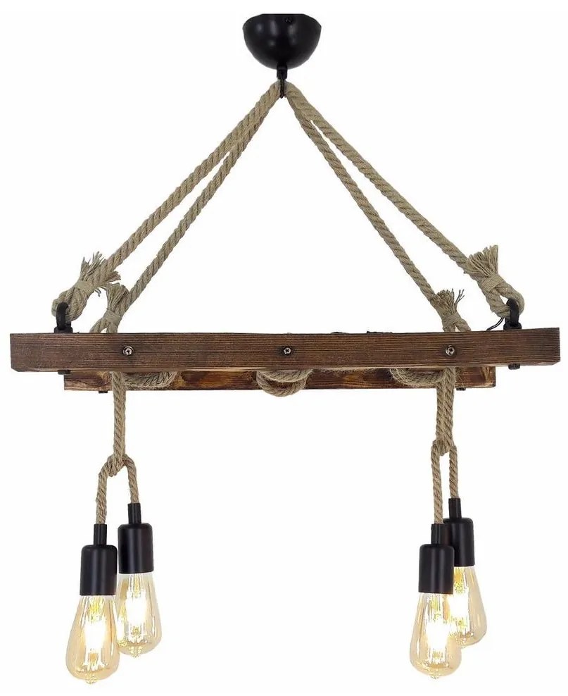 Csillár zsinóron MERDIVEN 4xE27/40W/230V