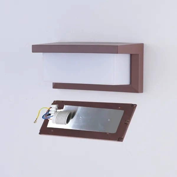Brilagi - LED RGBW kültéri fali lámpatest BRICKY 1xE27/9W/230V barna IP54