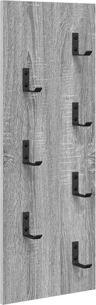vidaXL Fali Kabáthorog Szürke Sonoma 30 x 1,5 x 80 cm Faanyag