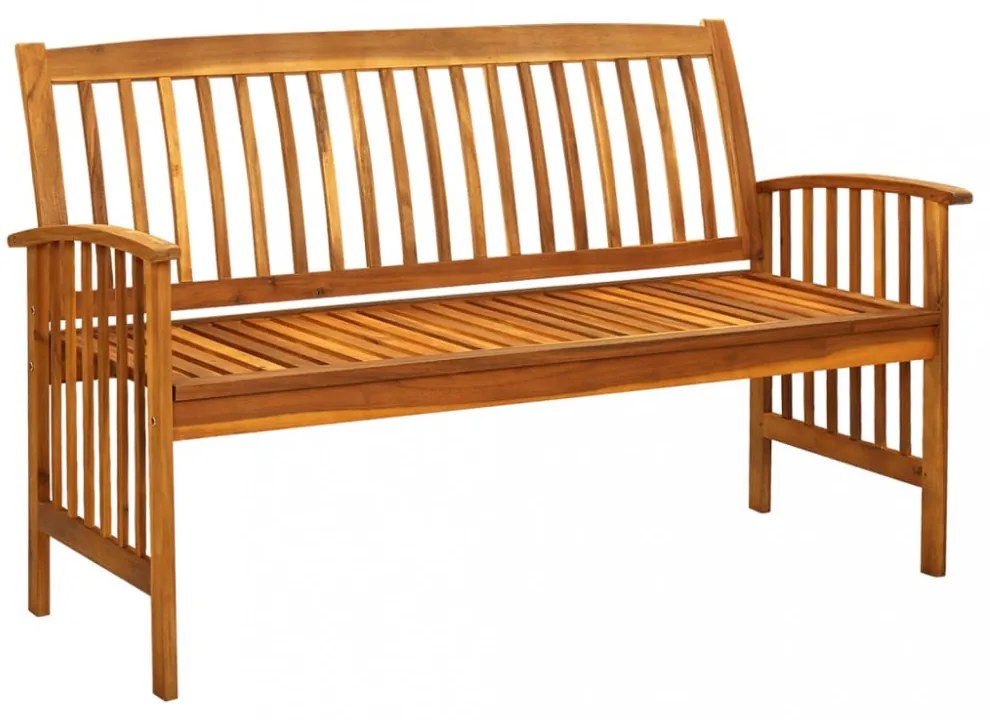 tömör akácfa kerti pad párnával 147 cm