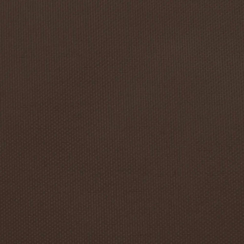 barna háromszögű oxford-szövet napvitorla 4,5 x 4,5 x 4,5 m