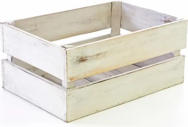 DIVERO Kerti fa tároló doboz 3 db VINTAGE fehér