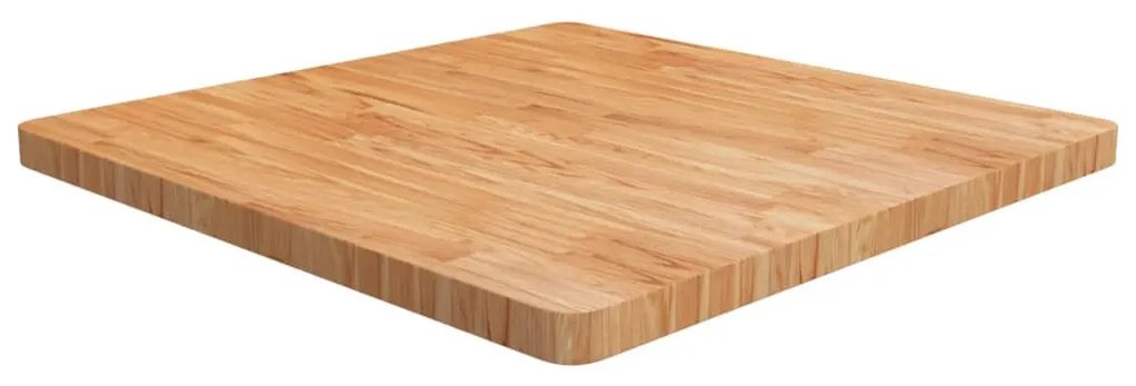 világosbarna kezelt tömör tölgyfa négyzet asztallap 80x80x4 cm