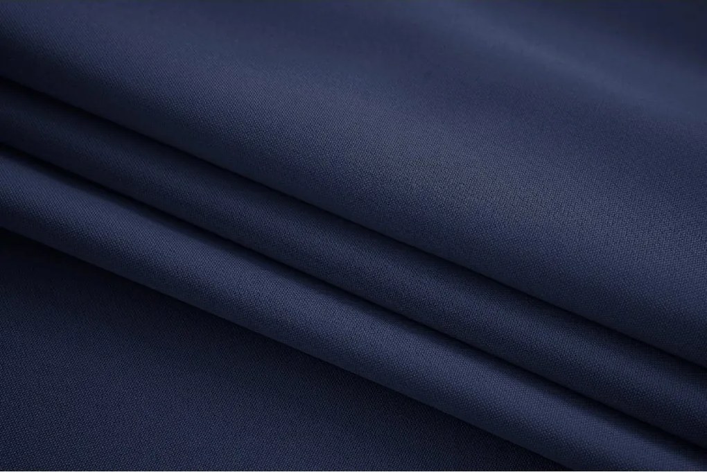 Sötétkék OXFORD függöny 140x250 cm Felfüggesztés: Hullámos sínszalag