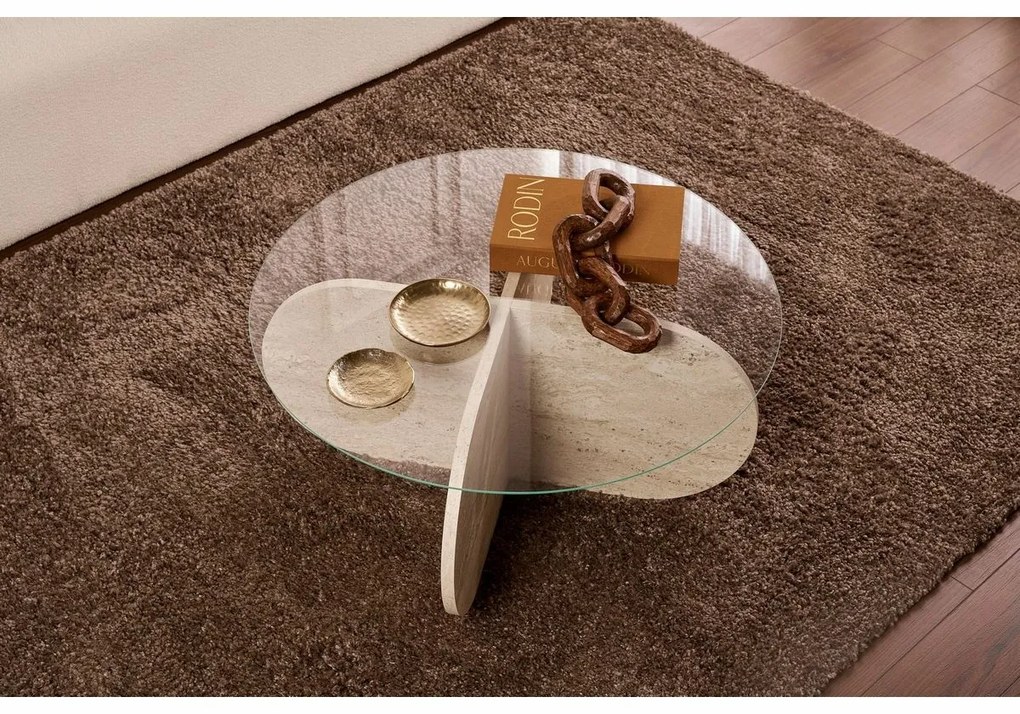 Aeris Travertine dohányzóasztal