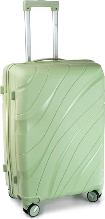 Zöld kabinbőrönd TSA záras „Tide” - méret M