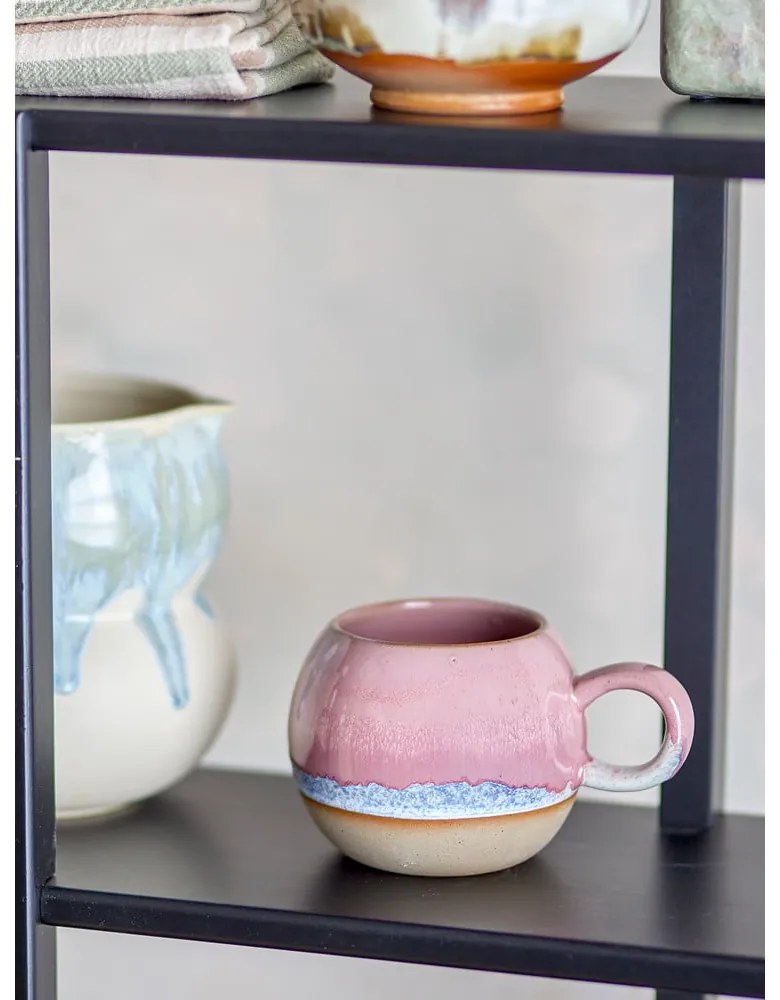 Rózsaszín kőedény bögre 410 ml Paula – Bloomingville