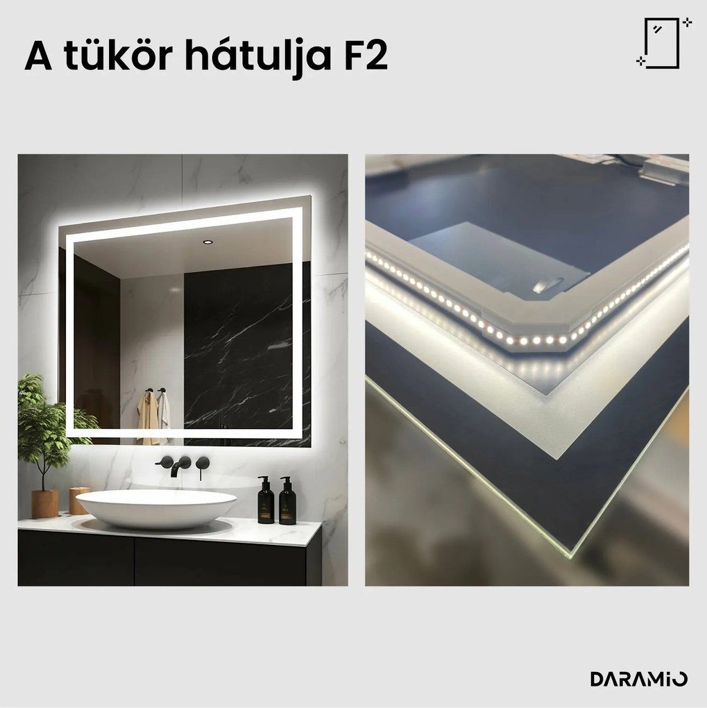 Tükör LED világítással F2