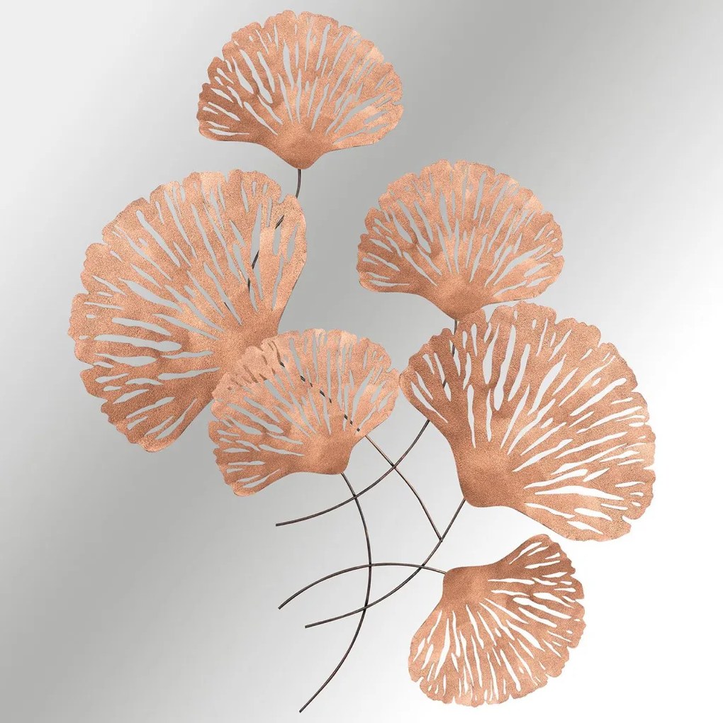 Ginkgo fém fali dekoráció, 75×4 cm – ACH110-3