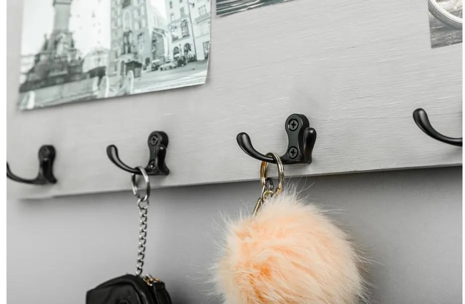 Fogas fém, K24-C0, fekete matt