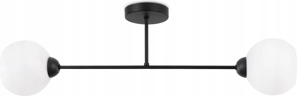 Mennyezeti Lámpa Lógó Csillár Fekete Elegáns Fehér Gömbök Loft Glamour