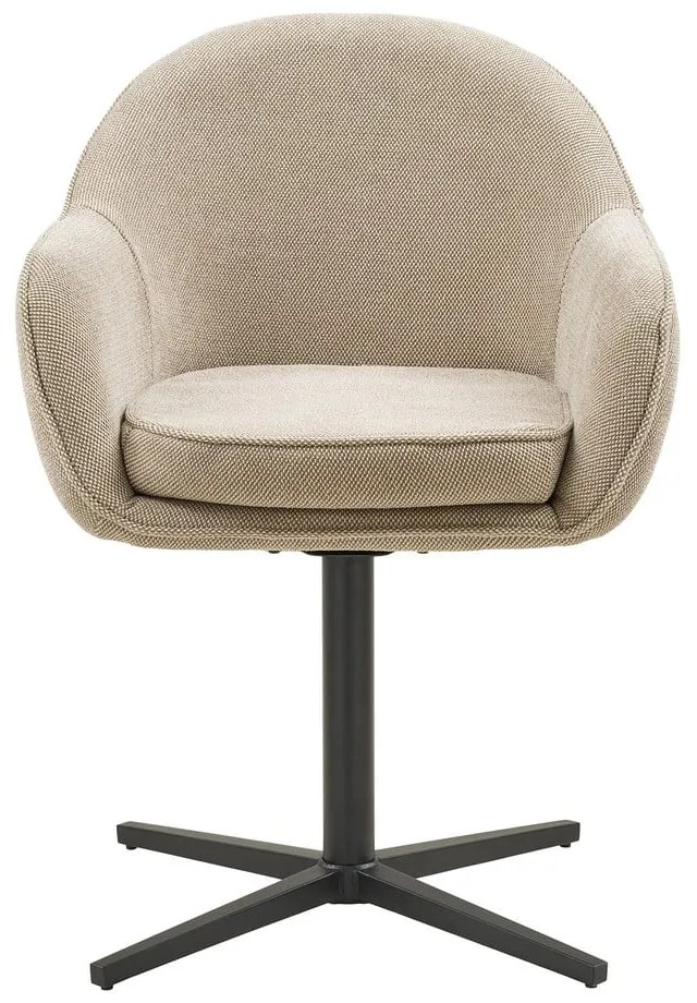 Világosszürke kárpitozott karfás étkezőfotel szett 2 db-os Tamera – House Nordic