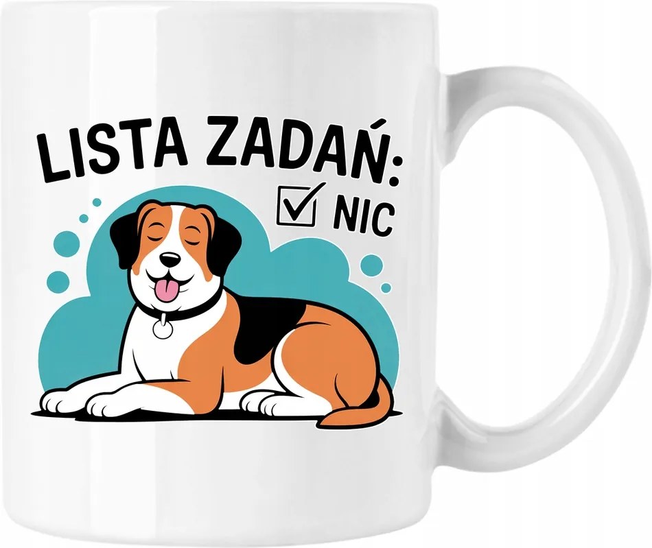 Lusta kutya bögre lusta feladatlista 4 Fehér 330ml