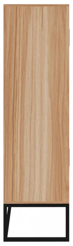 szerelt fa magasszekrény 70x35x125 cm