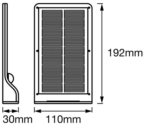 Osram - Napelemes LED fali lámpa érzékelővel DOORLED LED/3W/3,3V IP44