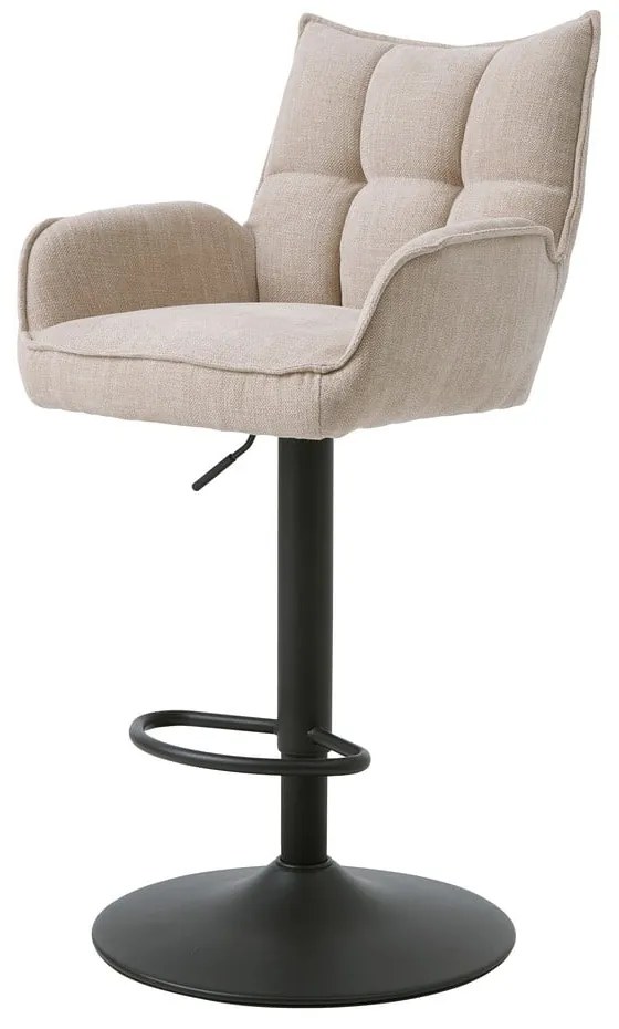 Krémszínű állítható magasságú bárszék szett 2 db-os Marilla – Unique Furniture