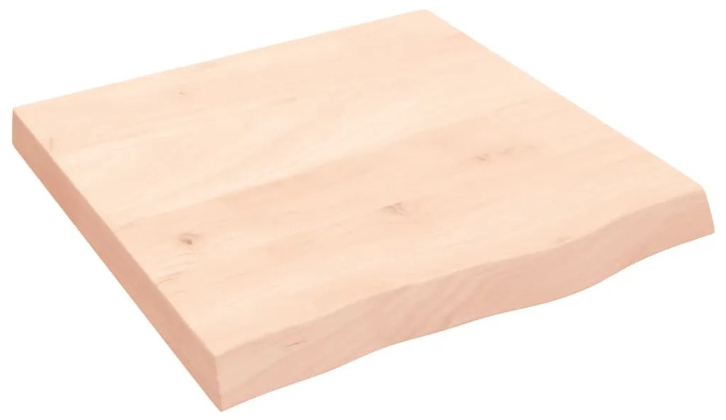 kezeletlen tömör tölgyfa fali polc 60x60x(2-6) cm