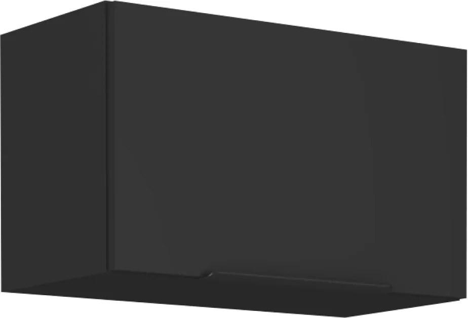 Felső szekrény, fekete, SIBER 60 GU-36 1F