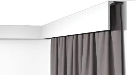 Függönykarnis léc kemény 11cm-es lábazati takaróponyva