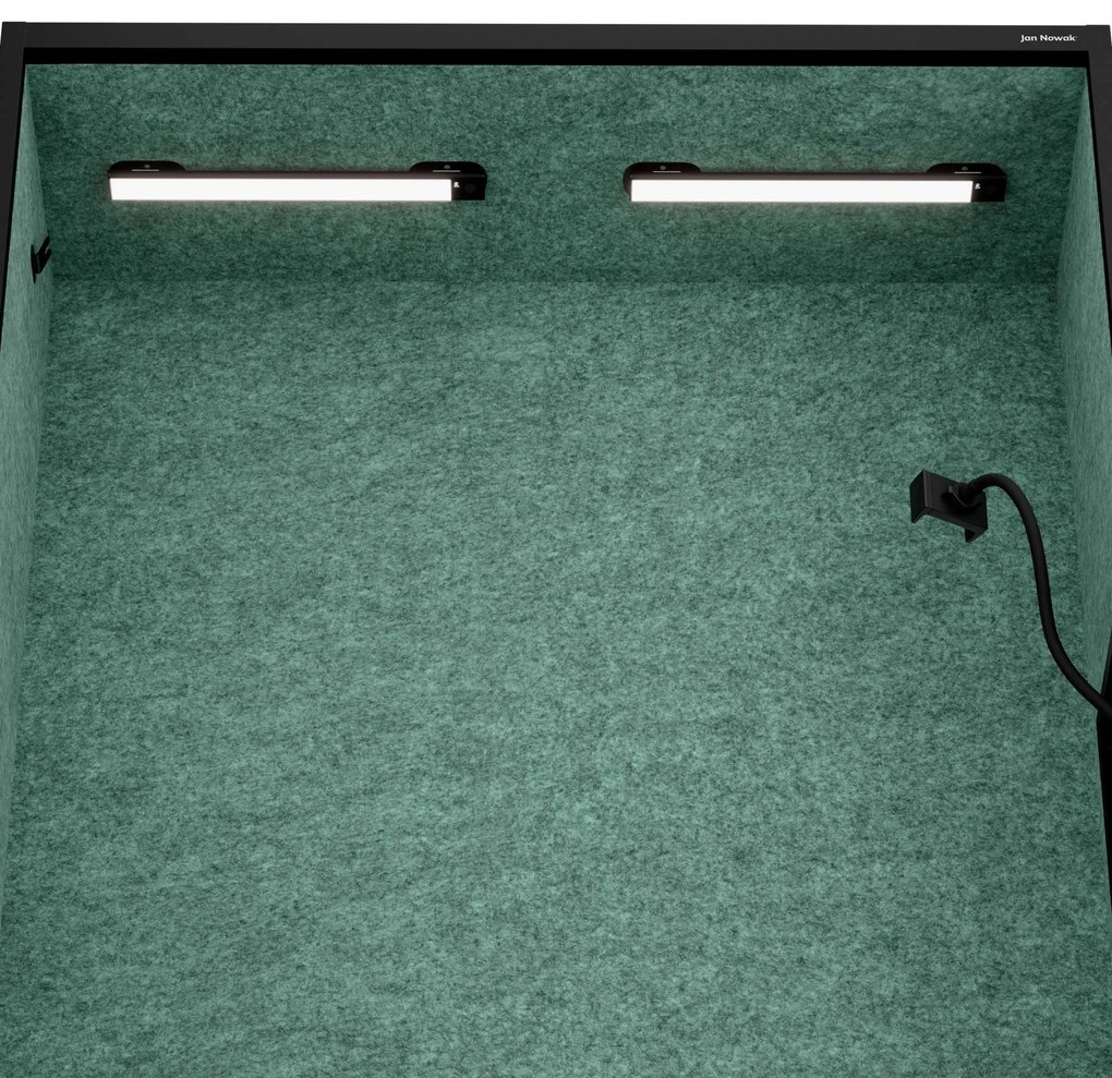 Sally 1150mm korpus Czarny - siedzisko Zielony