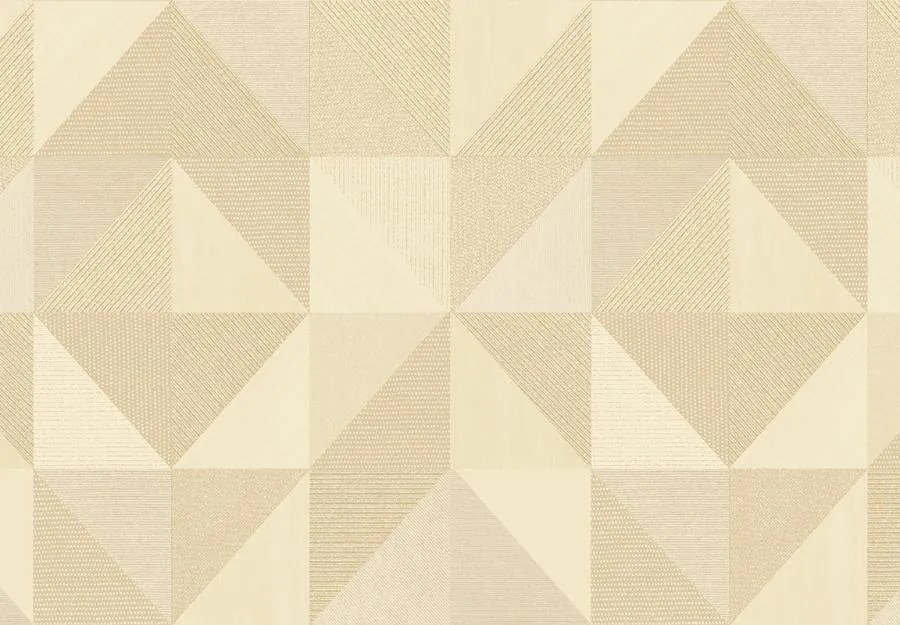 Parato Cristiana Masi Vitalis Dynamo bézs geometrikus texturált vlies tapéta – 32411