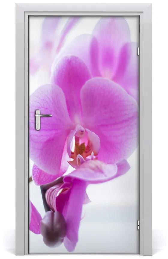 Ajtómatrica rózsaszín orchidea 75x205 cm