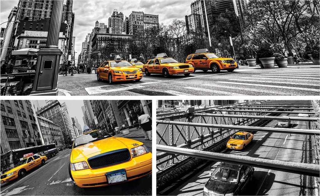 Fotótapéta Sárga taxik New York város Modern Loft 200x140 +ragasztó