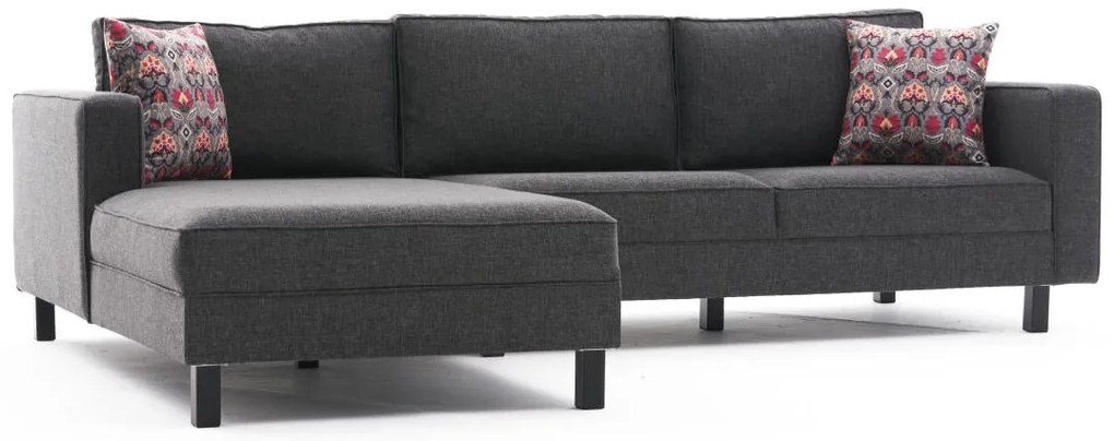 Sarokkanapé Kale Linen Balos - Antracit