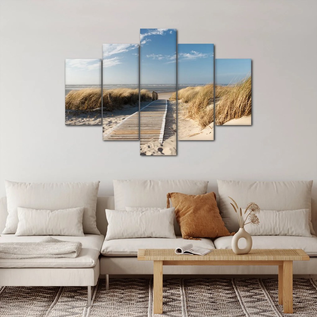 Kép - Homokos strand Langeoog szigetén, Németországban (150x105 cm)