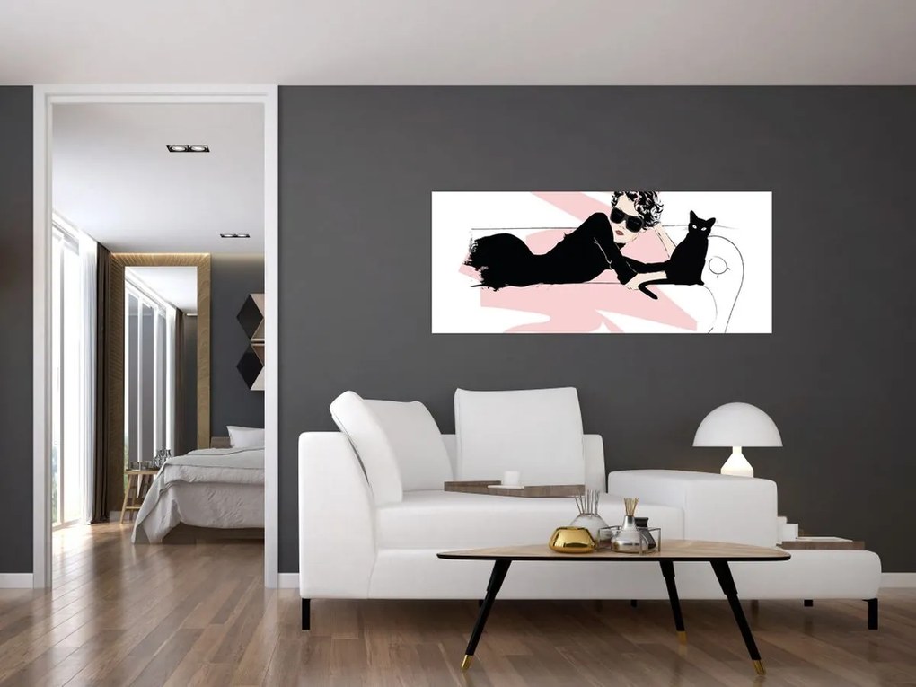 Kép - Fashion lady (120x50 cm)