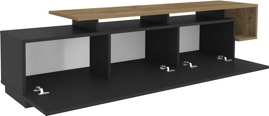Pia Black and Walnut TV-asztal