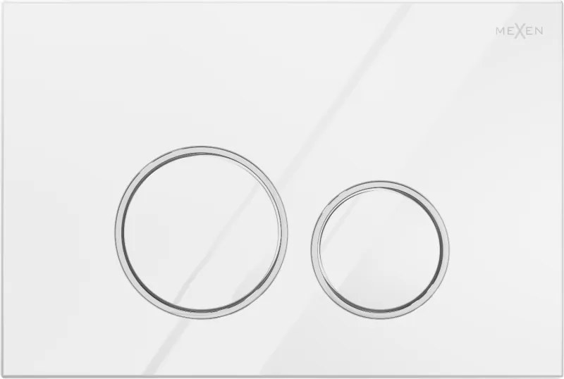 Mexen Fenix Air 05 pneumatikus öblítési gomb, fényes fehér - 6A0500