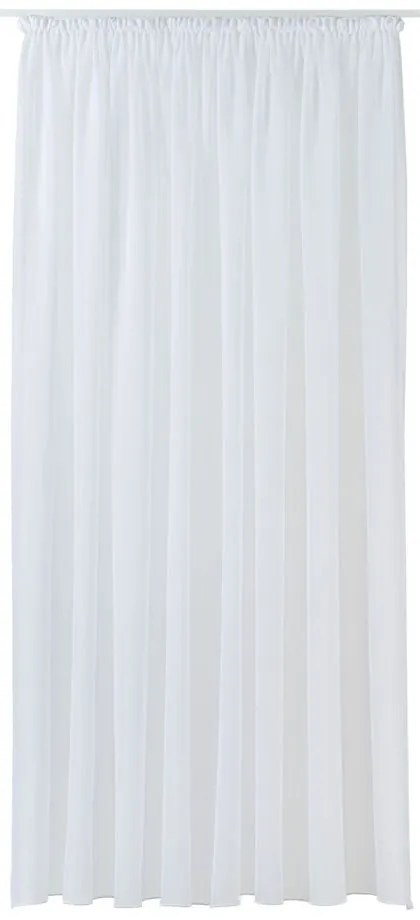 Fehér voile fényáteresztő függöny 300x260 cm Crush – Mendola Fabrics