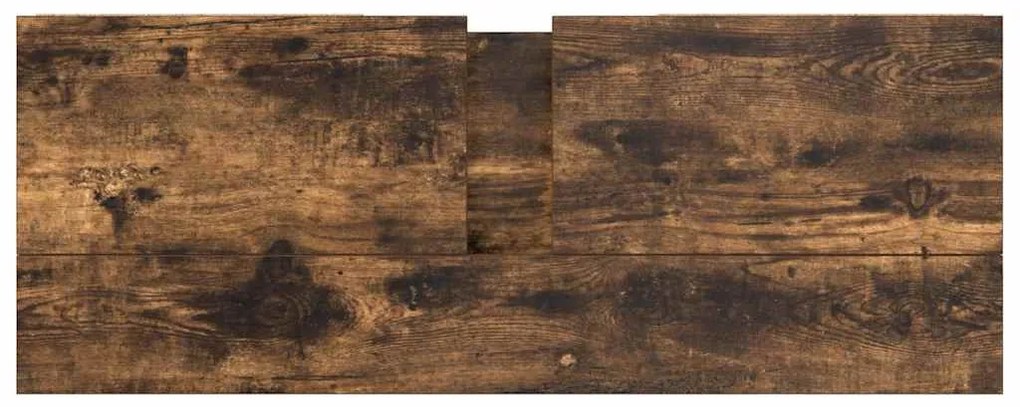füstös tölgy mosdószekrény fiókokkal 90x34,5x60 cm