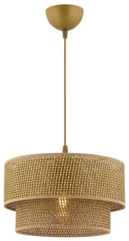 Kábeles csillár ECHO 1xE27/60W/230V barna